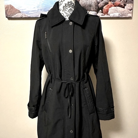 MICHAEL KORS Women's Black Coat Medium - Picture 5 of 17